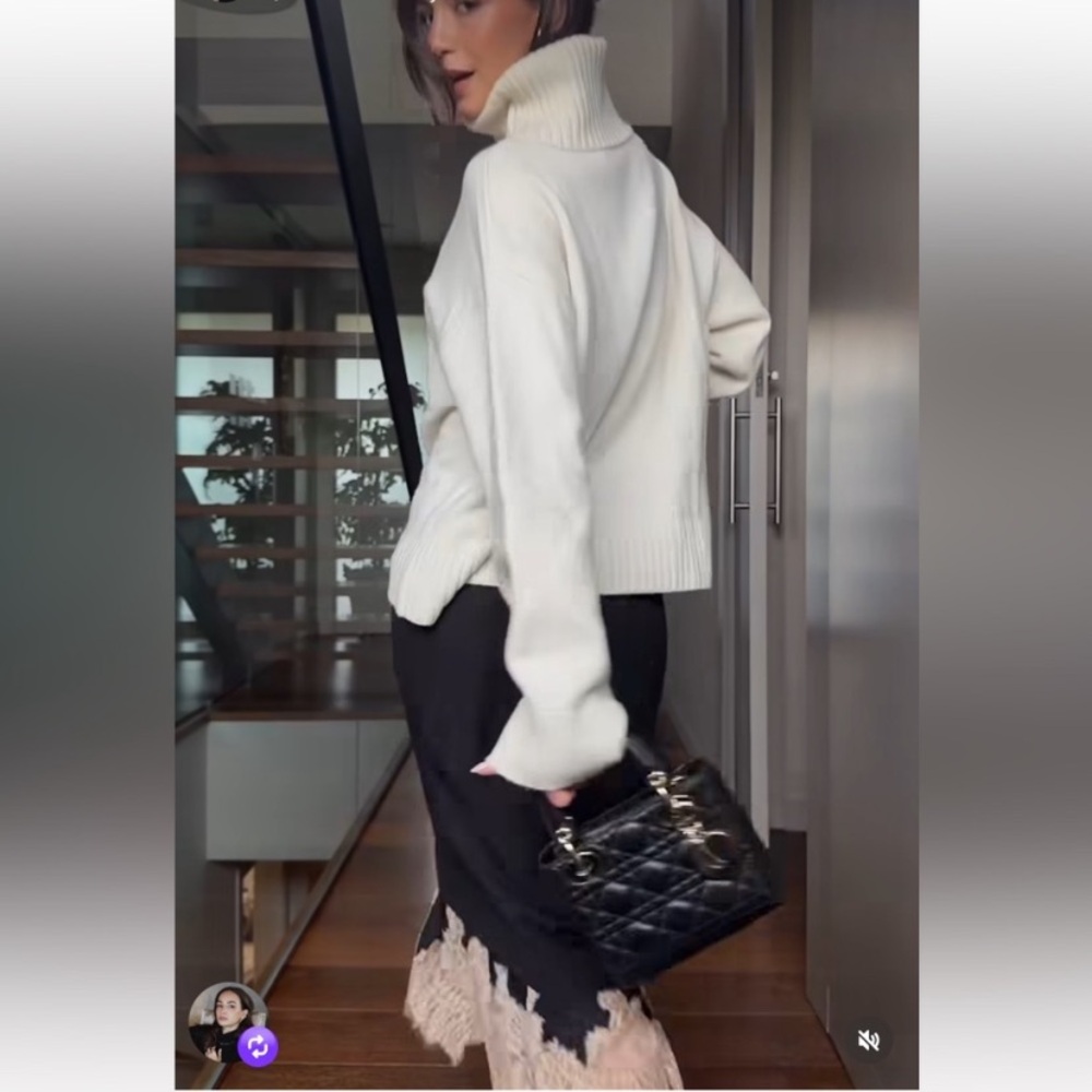 ZARA Combined Lace Skirt ZW Collection - Picture 6 of 15